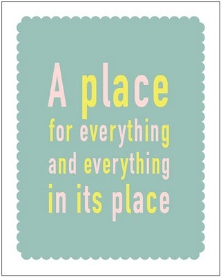 a place for everything