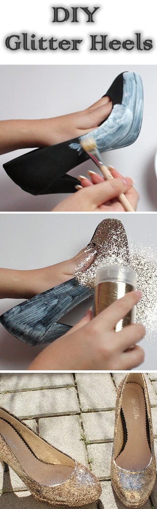 glitter heels