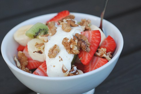 yogurt and fruit