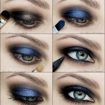 blue makeup