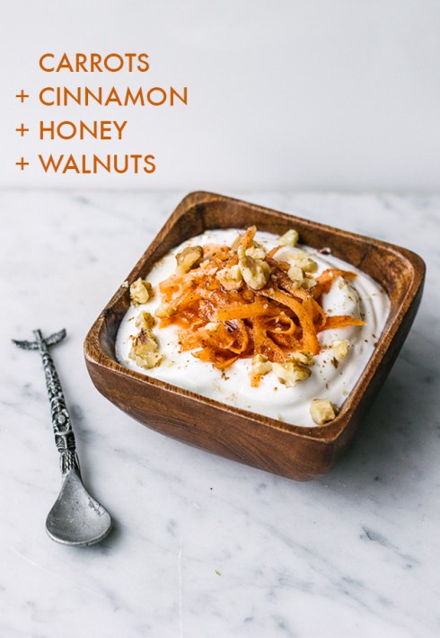 yogurt con zanahoria