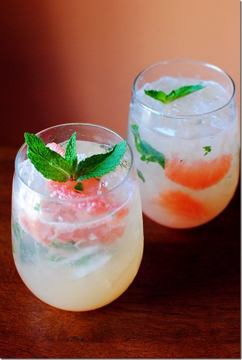 grapefruit mojitos