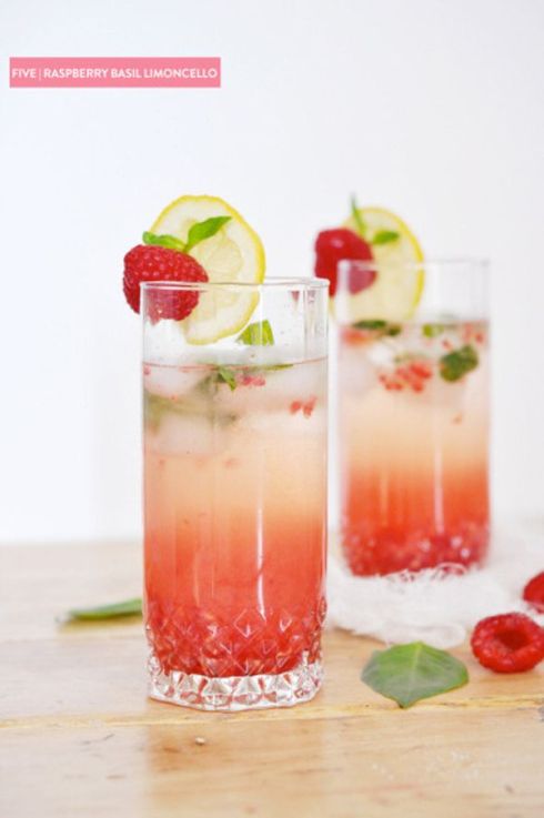 raspberry basil limoncello