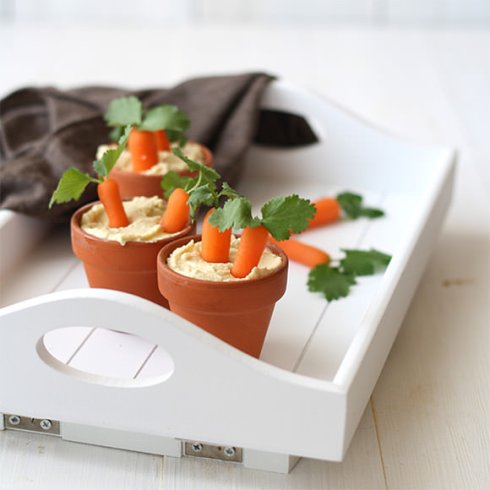 zanahorias con hummus