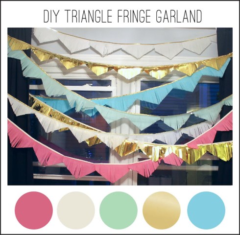 traingle fringe garland