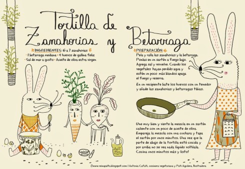 Tortilla de zanahorias y betarragas_Reina Palta_Antonia Cafati y Pati Aguilera