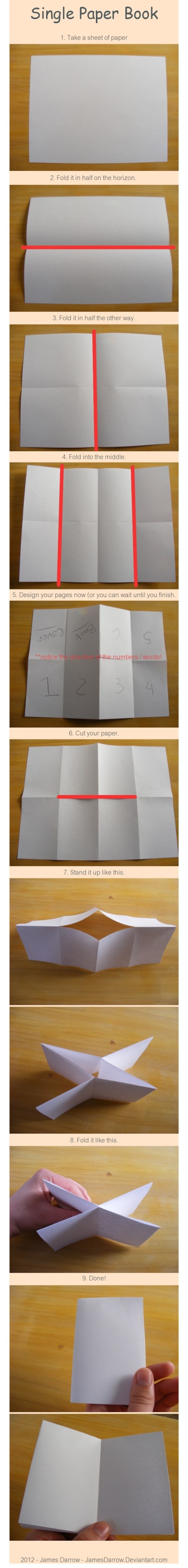 single paper book