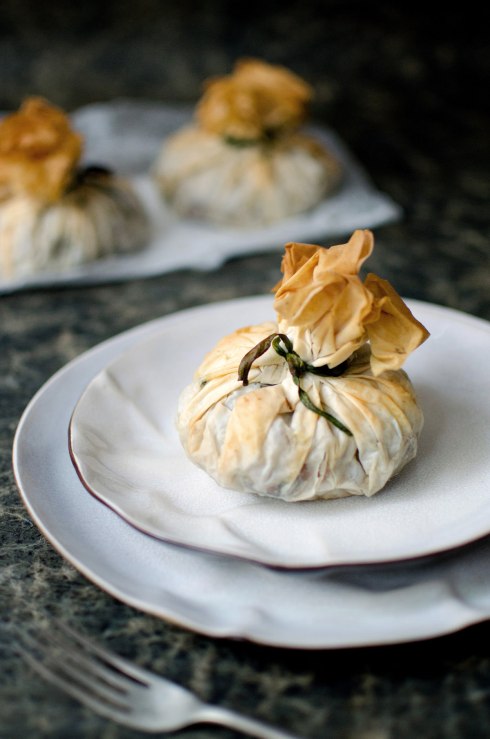 Croustade de Hongos Salvajes, Zapallo Balsámico y Col Rizada