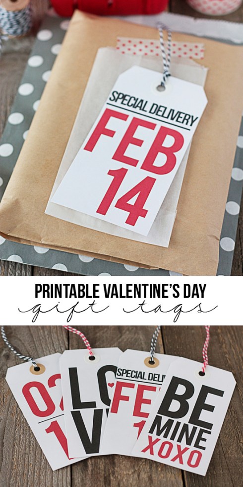 Printable Valentine Gift Tags